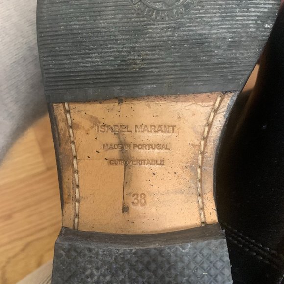 ISABEL MARANT 'CRISI' STUDDED LEATHER ANKLE BOOTS - Picture 7 of 7